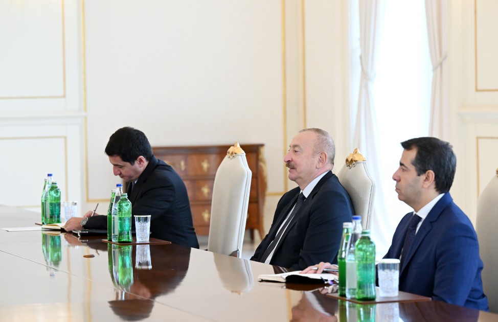 İlham Əliyev Xorvatiya parlamentinin sədrini qəbul edib - FOTOLAR