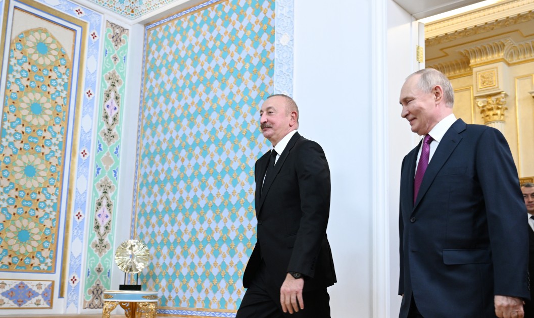 İlham Əliyevlə Putinin görüşü keçirildi - VİDEO (YENİLƏNİB)