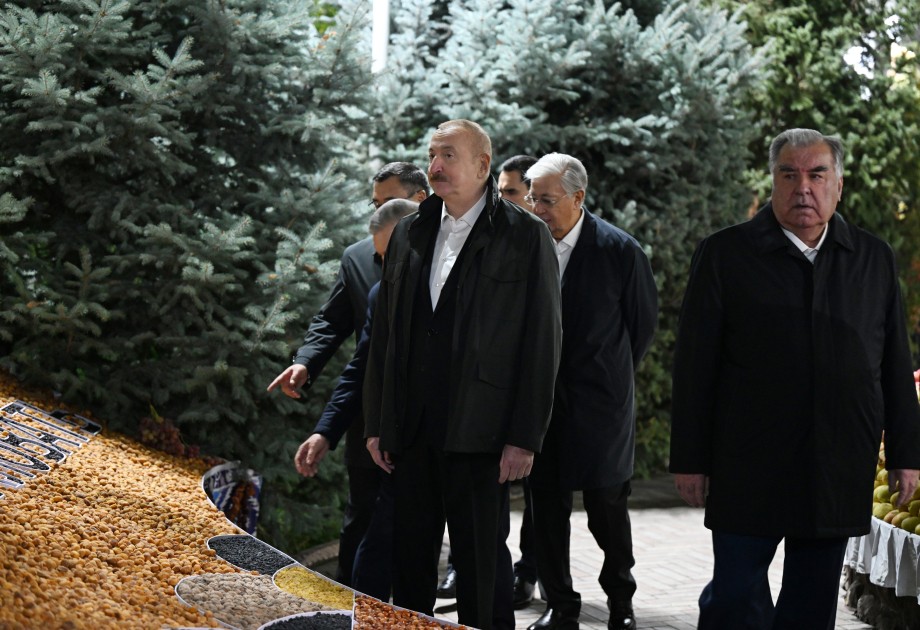 İlham Əliyev dövlət başçılarının qeyri-rəsmi şam yeməyində - FOTOLAR (VİDEO)