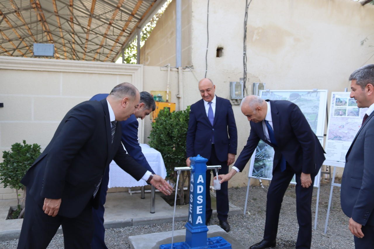 ADSEA tərəfindən daha bir kənd içməli su ilə təmin olundu - FOTOLAR