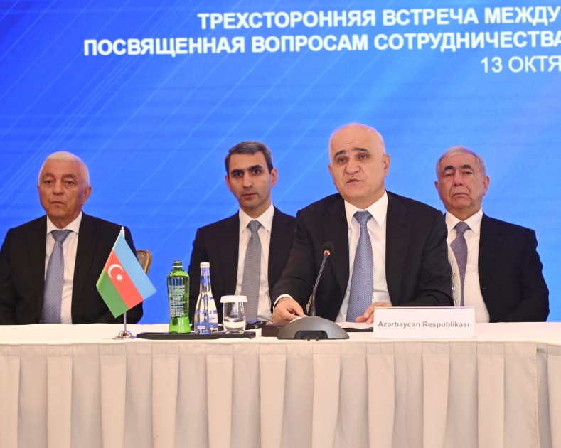 Bakıda Azərbaycan-İran-Rusiya üçtərəfli görüşü keçirilib - YENİLƏNİB (FOTOLAR)