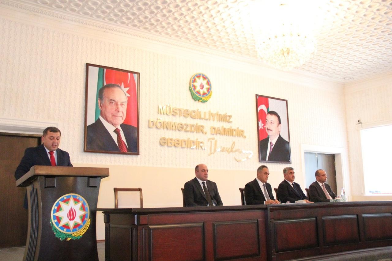 Goranboyda icra başçısı yanında Şuranın növbəti iclası keçirilib - FOTOLAR