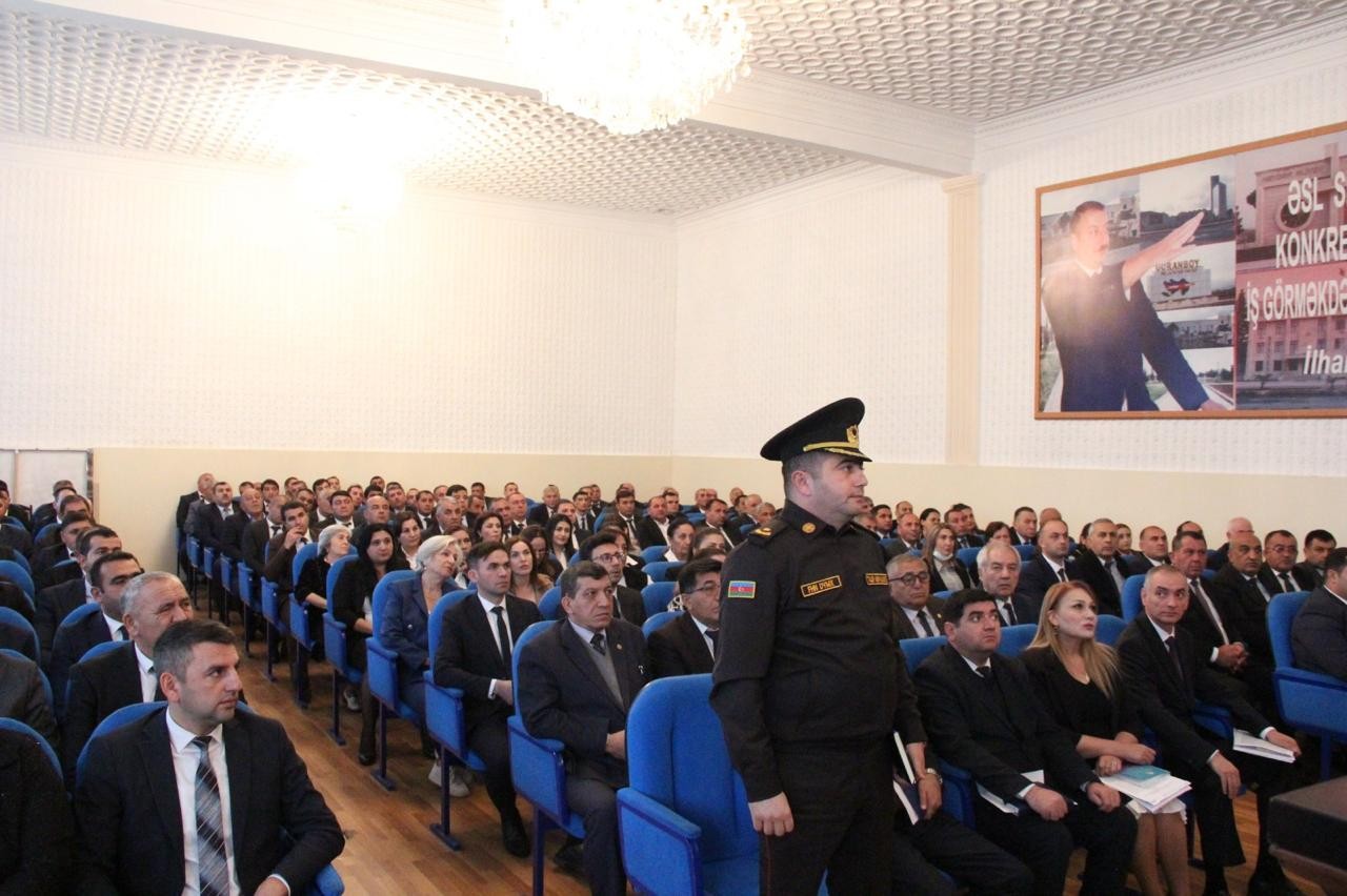 Goranboyda icra başçısı yanında Şuranın növbəti iclası keçirilib - FOTOLAR