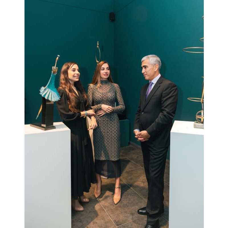 Leyla və Arzu Əliyevalar Berlində sərgidə iştirak etdi - FOTOLAR