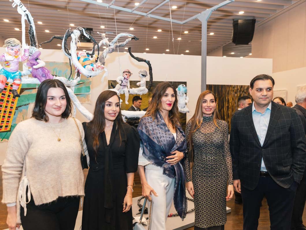 Leyla və Arzu Əliyevalar Berlində sərgidə iştirak etdi - FOTOLAR