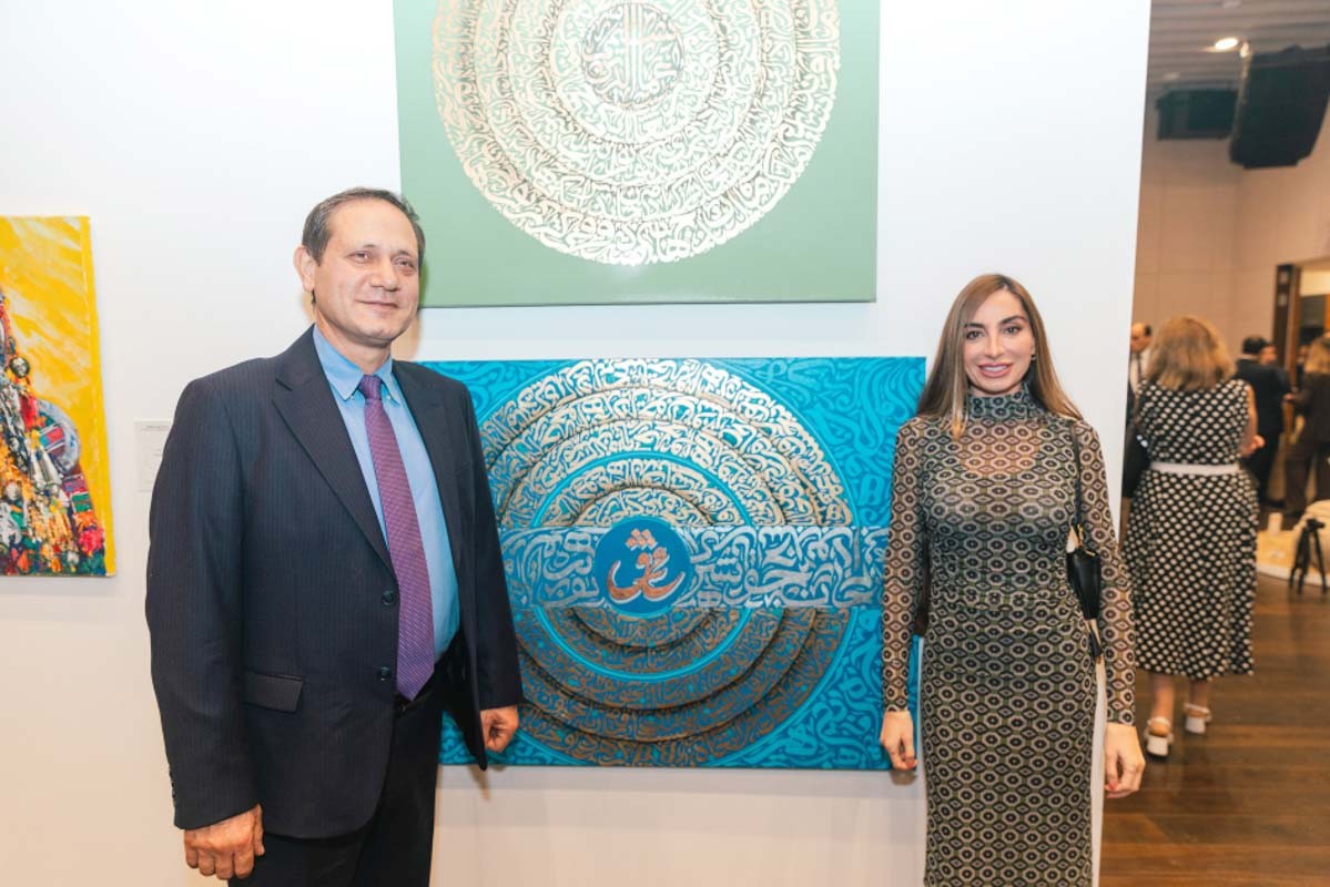 Leyla və Arzu Əliyevalar Berlində sərgidə iştirak etdi - FOTOLAR