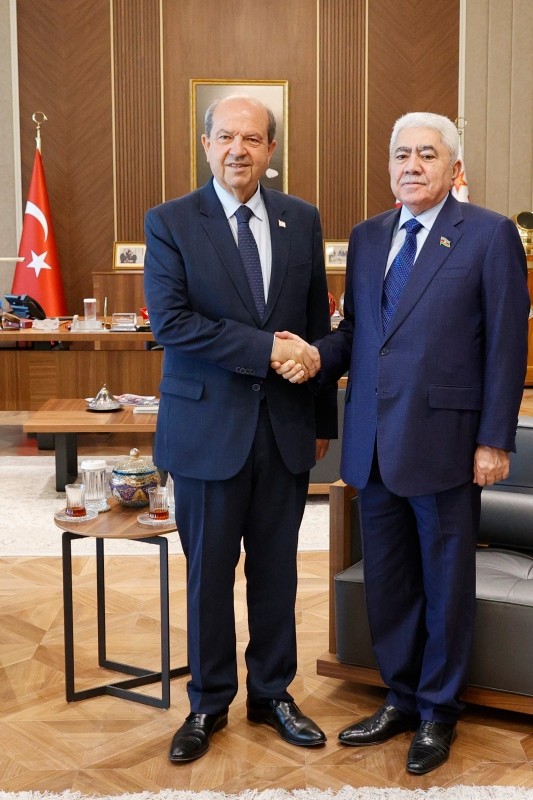 Deputatlar Prezident Ersin Tatarla görüşdü - FOTOLAR