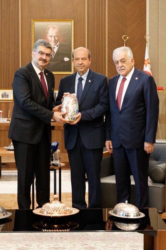 Deputatlar Prezident Ersin Tatarla görüşdü - FOTOLAR