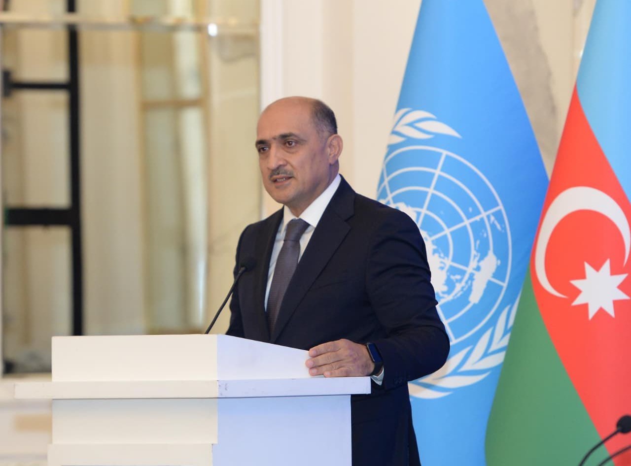 BMU-nun rektoru 7-ci Dayanıqlı İnkişaf Məqsədləri Dialoqunda çıxış edib - FOTOLAR