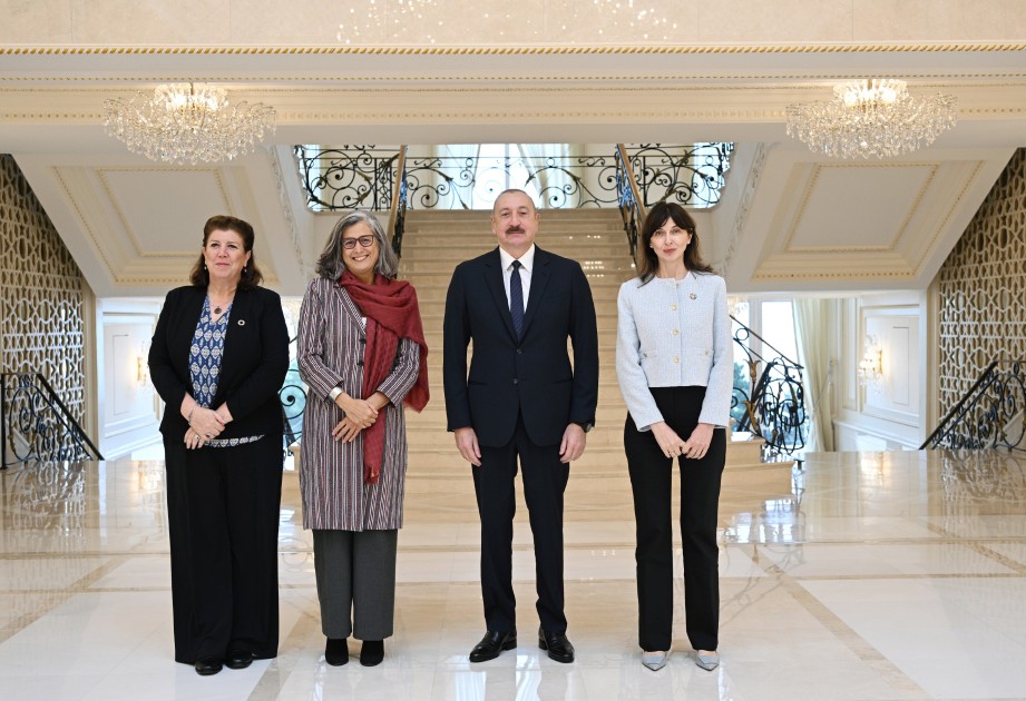 Prezident Anaklaudia Rossbaxı qəbul etdi - FOTOLAR