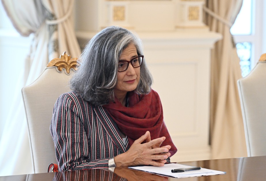 Prezident Anaklaudia Rossbaxı qəbul etdi - FOTOLAR