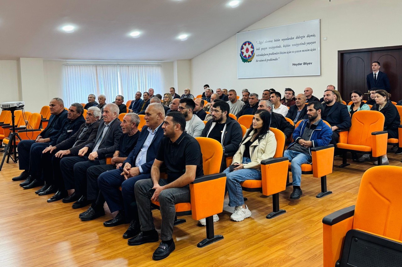 Keçmiş məcburi köçkünlər mina təhlükəsi ilə bağlı maarifləndirilib - FOTOLAR