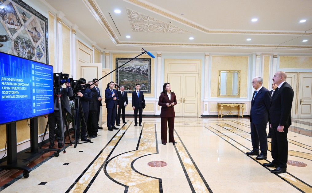 Astanada “Orta dəhlizin inkişafı” birgə layihəsi təqdim edildi - FOTOLAR