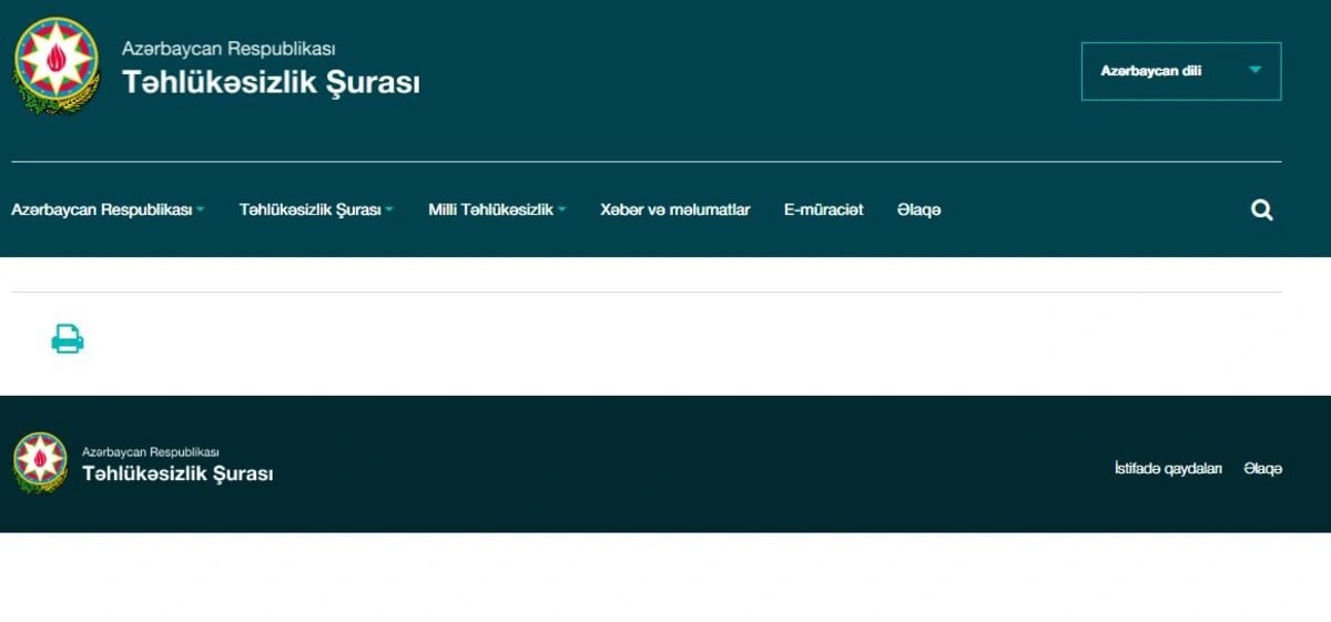 Ramiz Mehdiyevin adı olan bölmə Təhlükəsizlik Şurasının saytından silindi - FOTOLAR