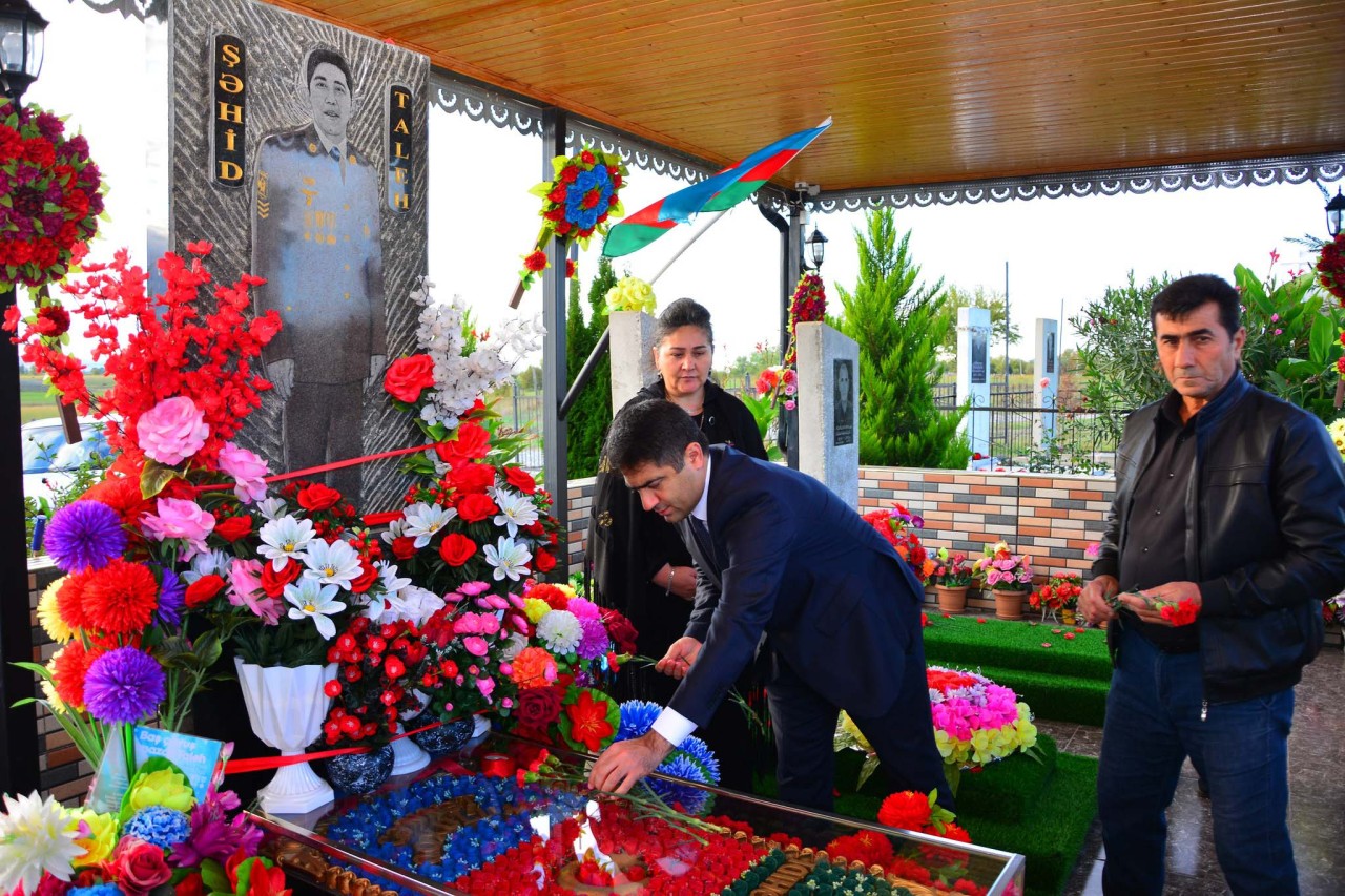 Ağstafada şəhidlər anıldı - FOTOLAR