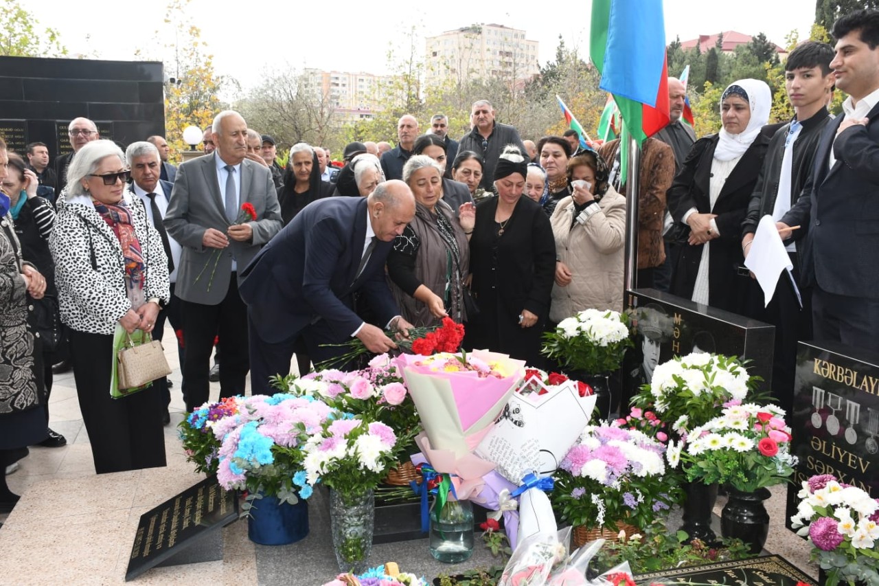 Şəhid leytenant Ülvi Məhərrəmovun anım günü qeyd olundu - FOTOLAR