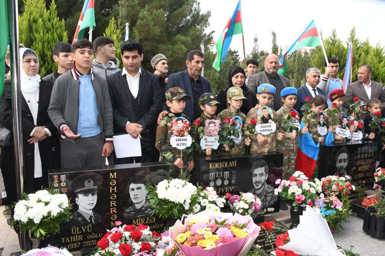 Şəhid leytenant Ülvi Məhərrəmovun anım günü qeyd olundu - FOTOLAR