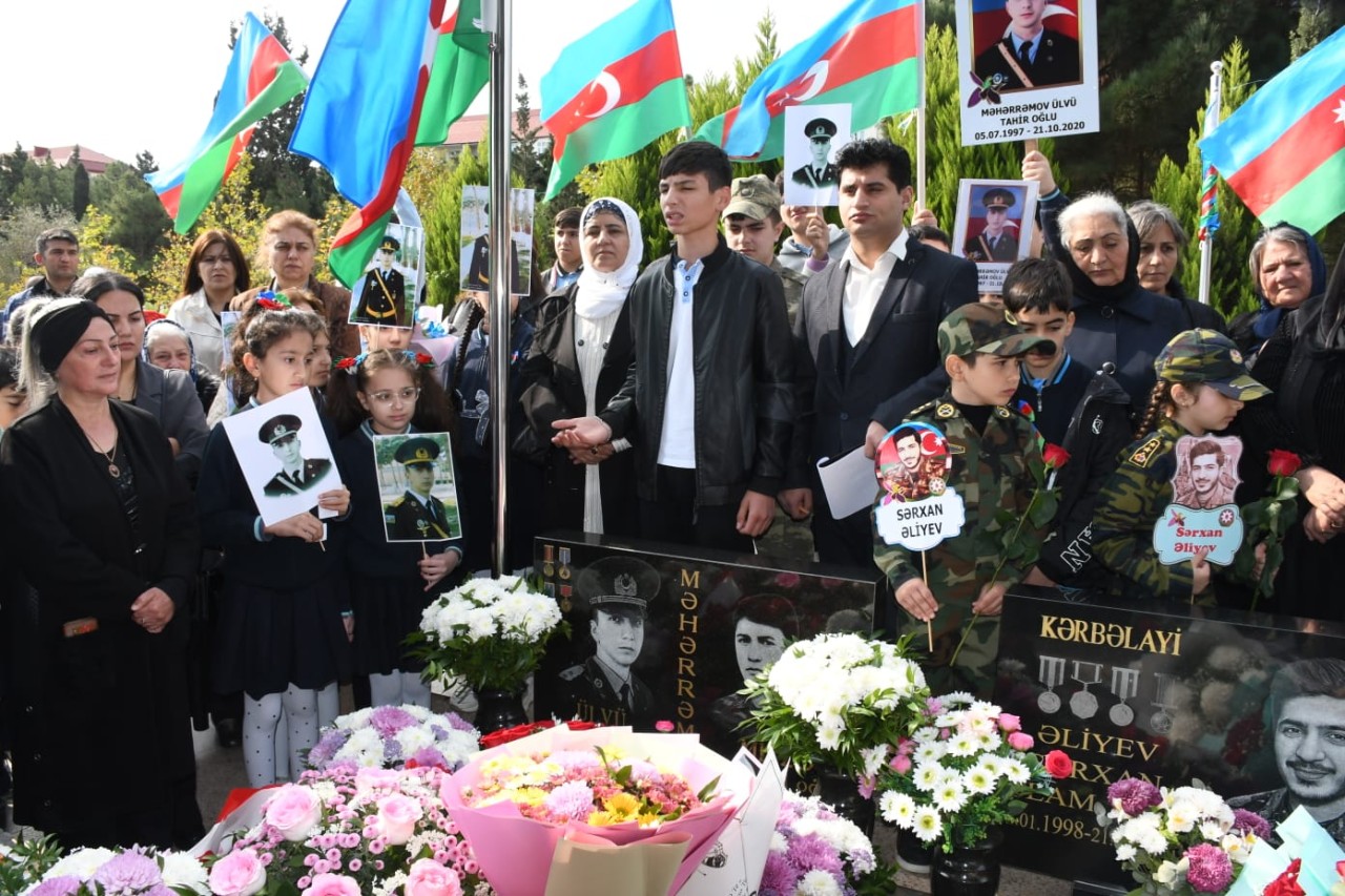 Şəhid leytenant Ülvi Məhərrəmovun anım günü qeyd olundu - FOTOLAR