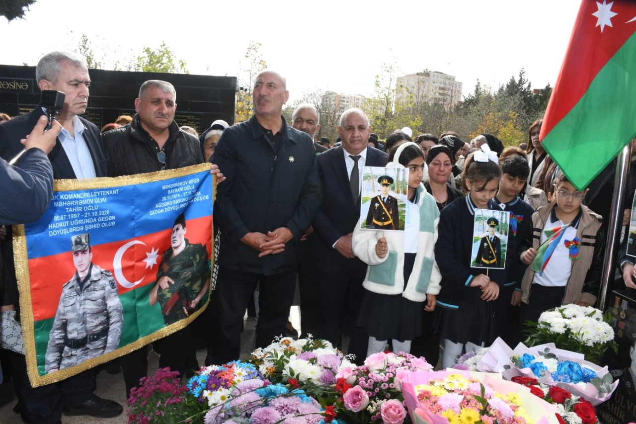 Şəhid leytenant Ülvi Məhərrəmovun anım günü qeyd olundu - FOTOLAR