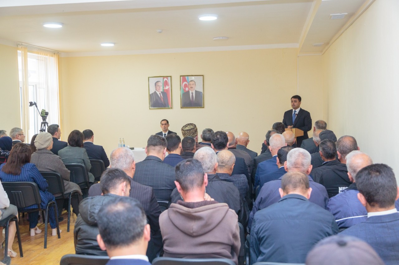 Neftçalanın icra başçısı səyyar görüş keçirib - FOTOLAR