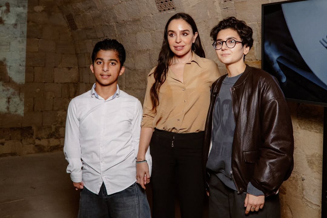 Leyla və Arzu Əliyevalar "Eşqi-nur" sərgisində - FOTOLAR