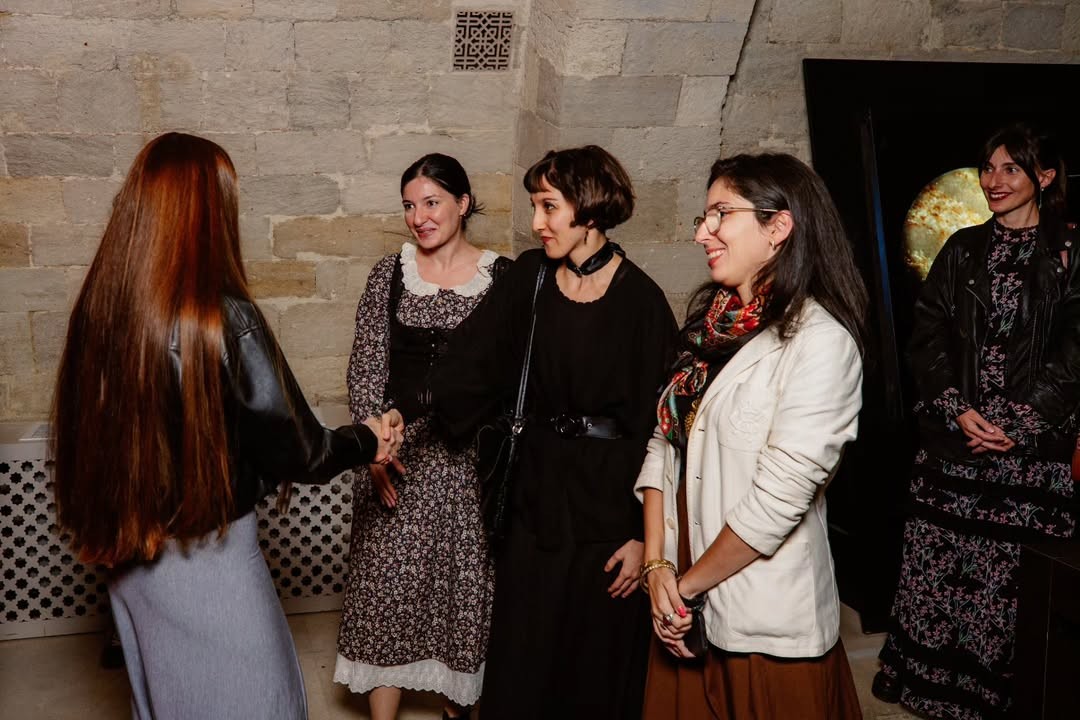 Leyla və Arzu Əliyevalar "Eşqi-nur" sərgisində - FOTOLAR