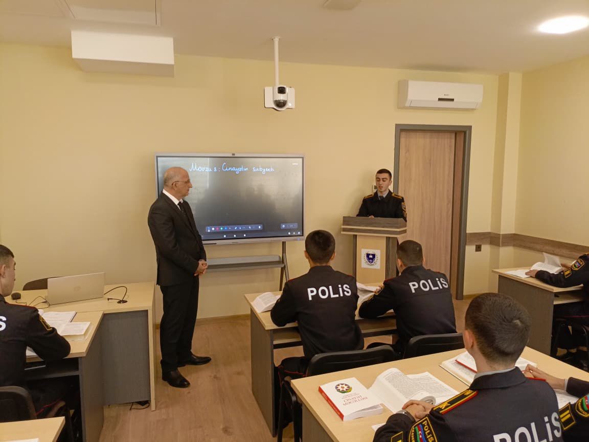 Polis Akademiyasında interaktiv dərslər təşkil olundu - FOTOLAR