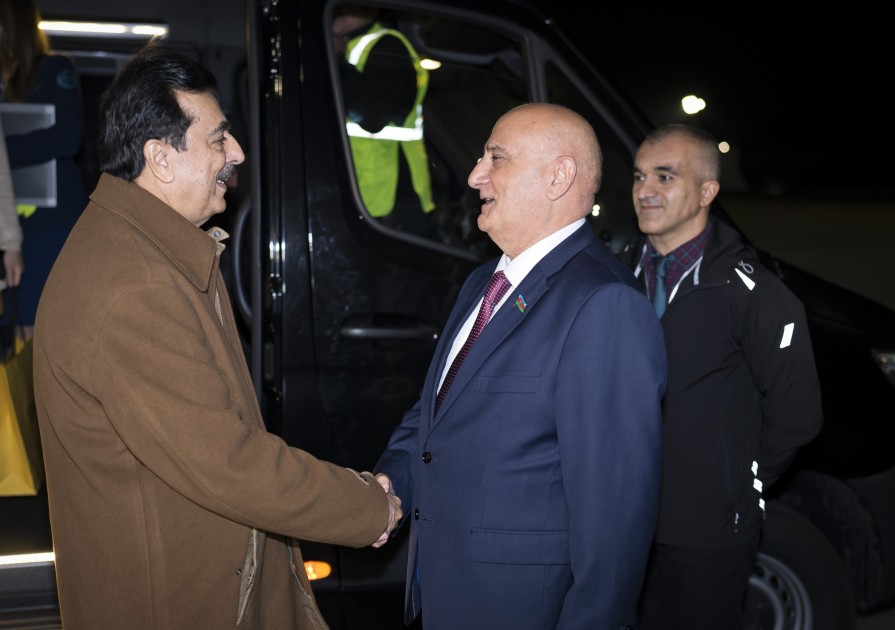 Pakistan Senatının sədri Azərbaycana gəldi - FOTO