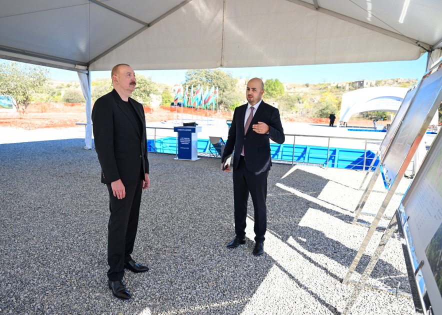 Cəbrayılda ikinci və üçüncü yaşayış komplekslərinin təməli qoyulub - FOTOLAR