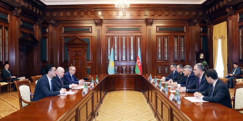 İnam Kərimov qazax həmkarı ilə memorandum imzaladı - FOTOLAR