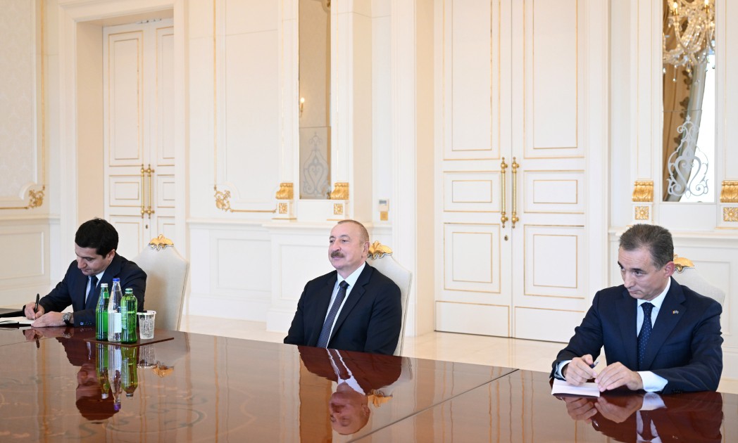 İlham Əliyev Rumıniya Parlamenti Senatının sədrini qəbul etdi - FOTOLAR