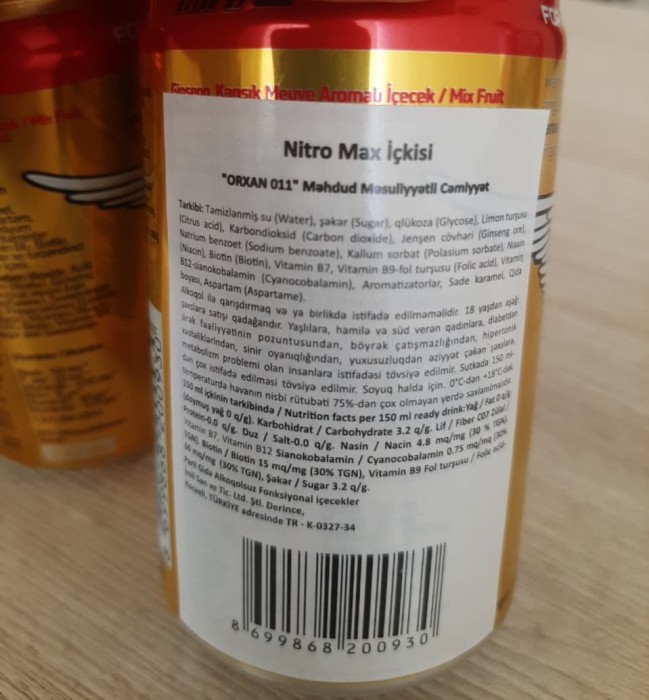 Bu energetik içkilərdə dərman maddəsi aşkarlandı