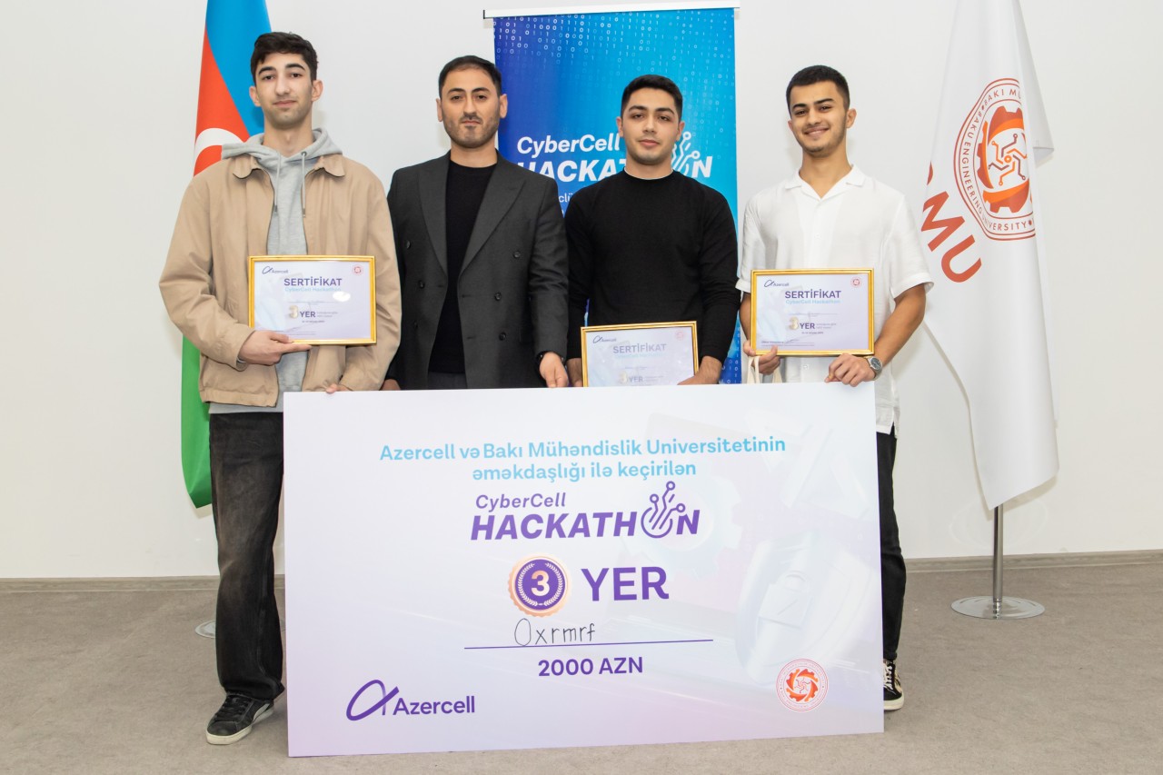 "Azercell" "CyberCell Hackathon" müsabiqəsinin qaliblərini elan etdi - FOTOLAR