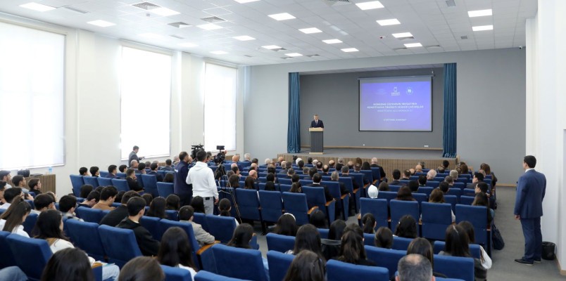 İnam Kərimov Qarabağ Universitetində çıxış etdi - FOTOLAR