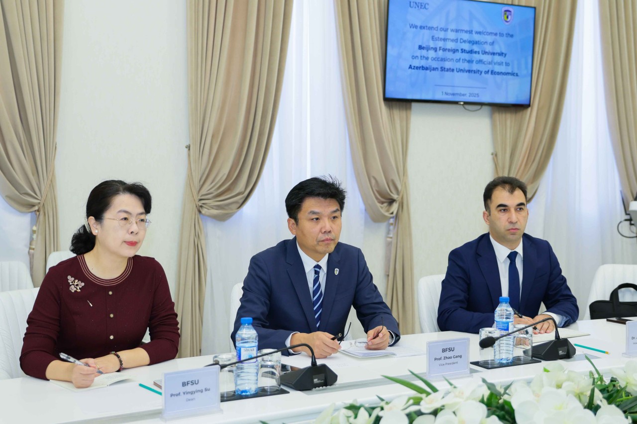 UNEC və Pekin Xarici Dillər Universiteti əməkdaşlığa başlayır - FOTOLAR