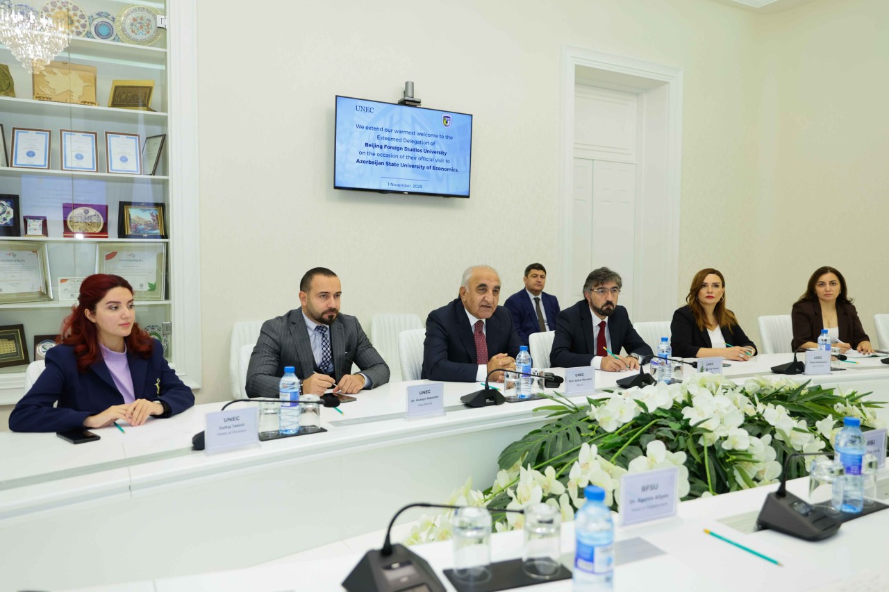 UNEC və Pekin Xarici Dillər Universiteti əməkdaşlığa başlayır - FOTOLAR