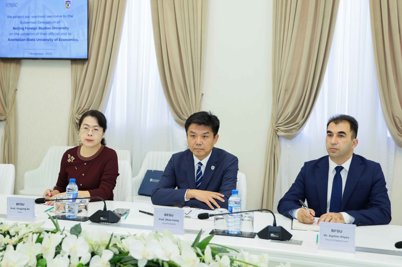 UNEC və Pekin Xarici Dillər Universiteti əməkdaşlığa başlayır - FOTOLAR