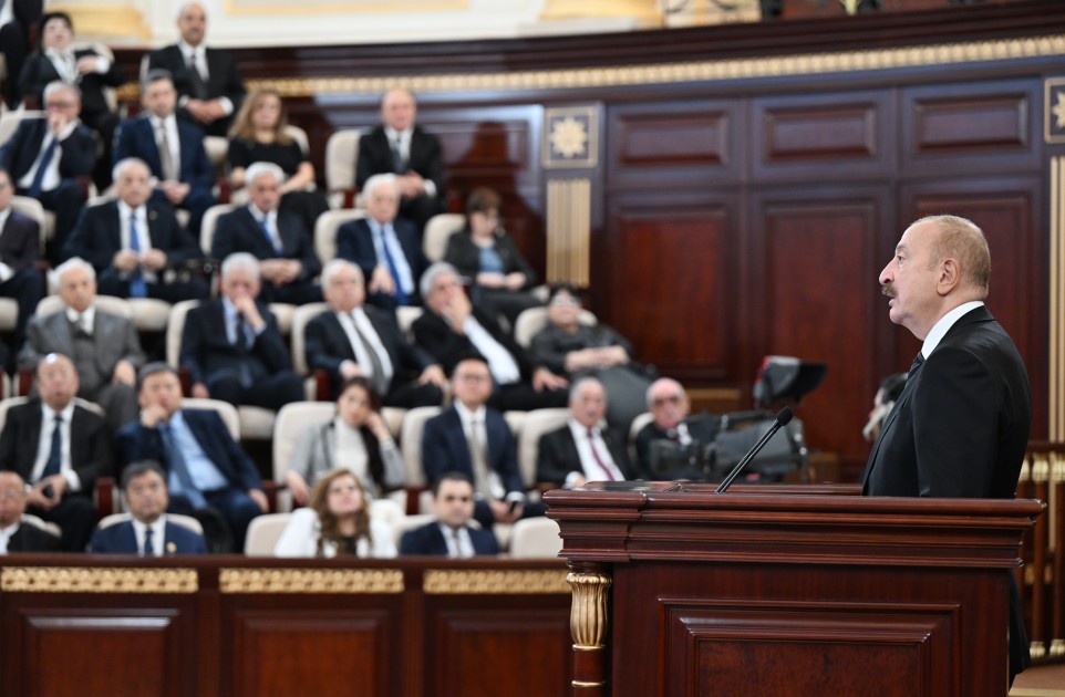 Prezident AMEA-da çıxış etdi - TAM MƏTN (YENİLƏNİB+FOTOLAR)