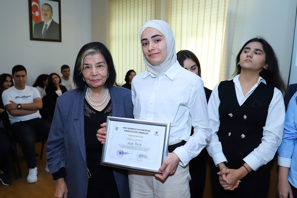 YAP Nəsimi rayon təşkilatı Zəfər Gününə həsr olunmuş tədbir keçirdi - FOTOLAR