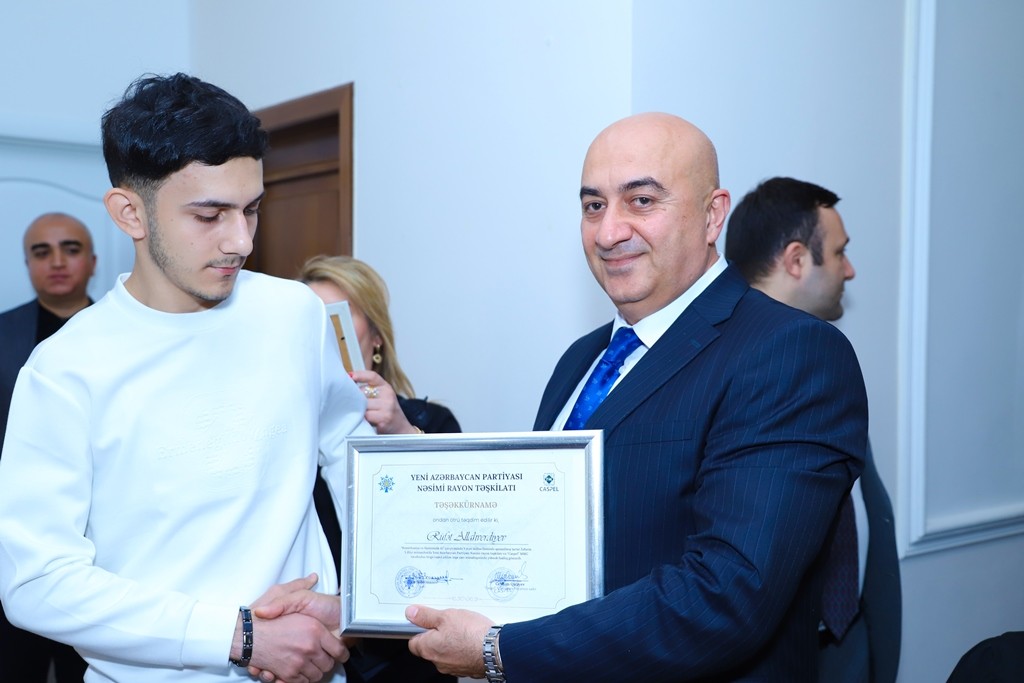 YAP Nəsimi rayon təşkilatı Zəfər Gününə həsr olunmuş tədbir keçirdi - FOTOLAR