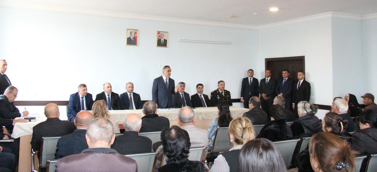 Goranboyda səyyar qəbul Fəxralı kəndində keçirildi - FOTOLAR