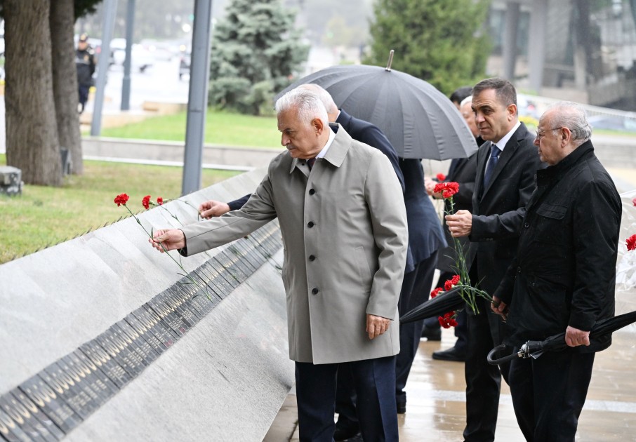 TDT-nin Ağsaqqallar Şurasının üzvləri Ulu Öndərin məzarını ziyarət etdilər - FOTOLAR