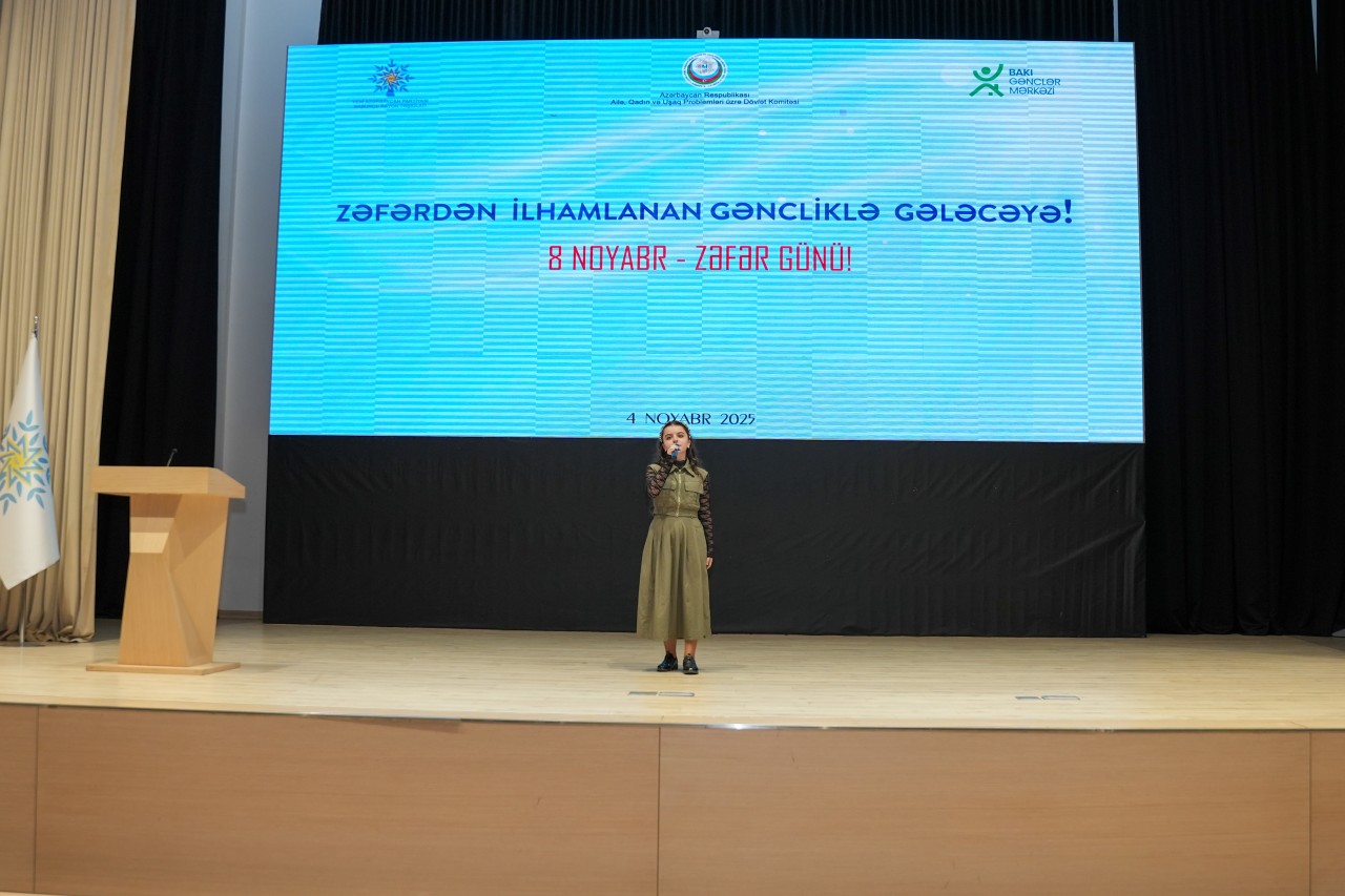 “Zəfərdən ilhamlanan gəncliklə gələcəyə” adlı konfrans keçirildi - FOTOLAR