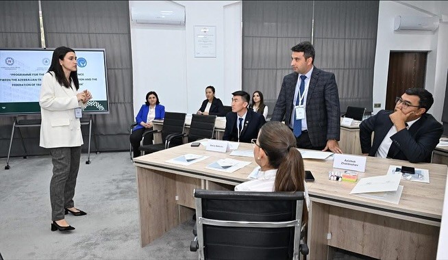 AƏSMA-da Qırğızıstan nümayəndələri üçün təlimlər keçirildi - FOTOLAR