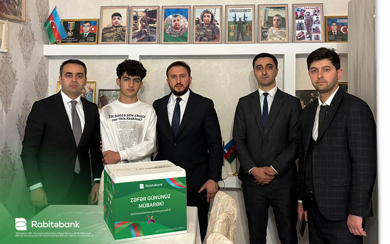 "Rabitəbank" Zəfər Günü ərəfəsində şəhid ailələrini ziyarət edib - FOTOLAR