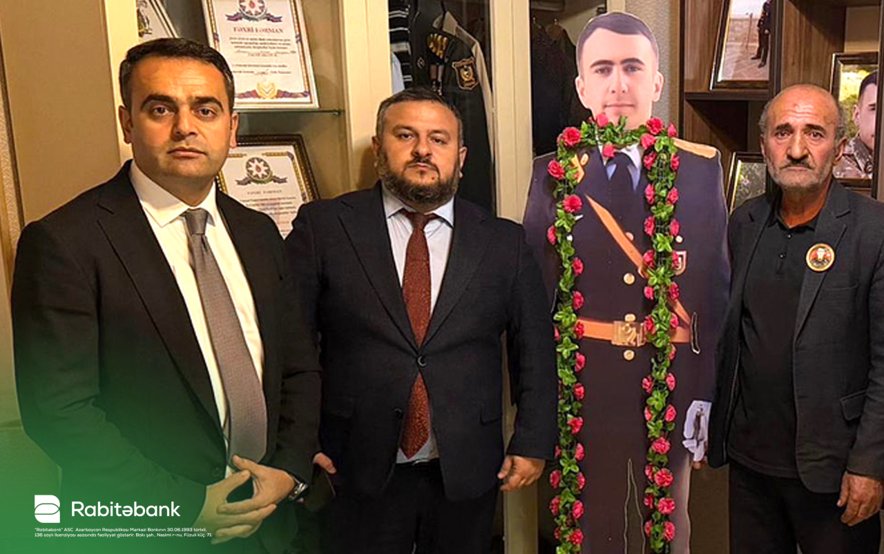 "Rabitəbank" Zəfər Günü ərəfəsində şəhid ailələrini ziyarət edib - FOTOLAR
