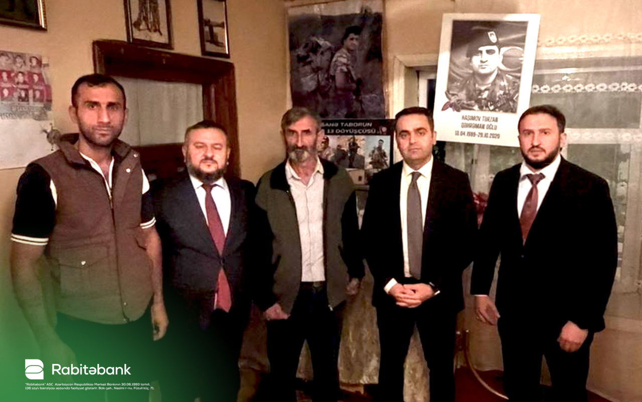 "Rabitəbank" Zəfər Günü ərəfəsində şəhid ailələrini ziyarət edib - FOTOLAR