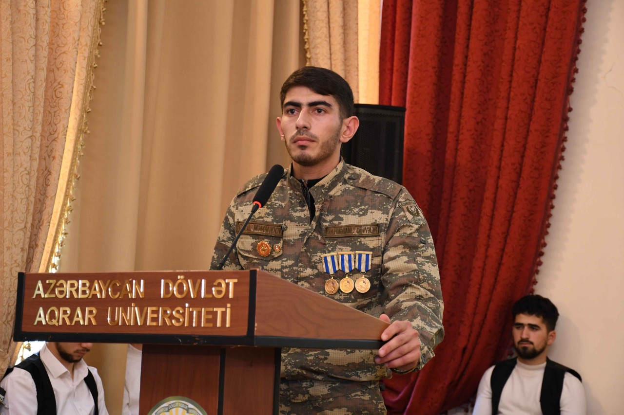 ADAU-da Zəfər Günü münasibətilə təntənəli tədbir keçirilib - FOTOLAR