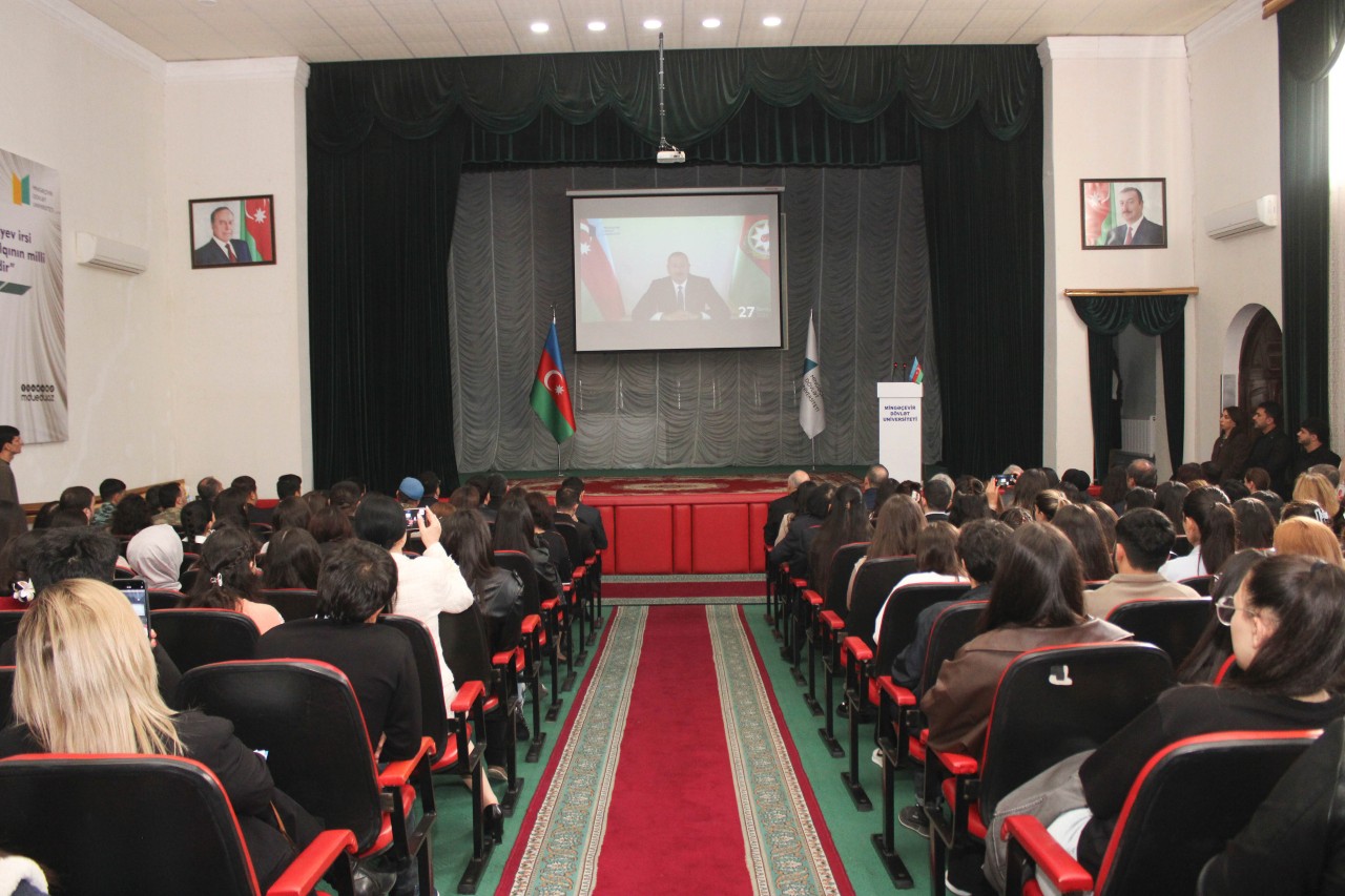 Mingəçevir Dövlət Universitetində Zəfər Günü qeyd olunub - FOTOLAR