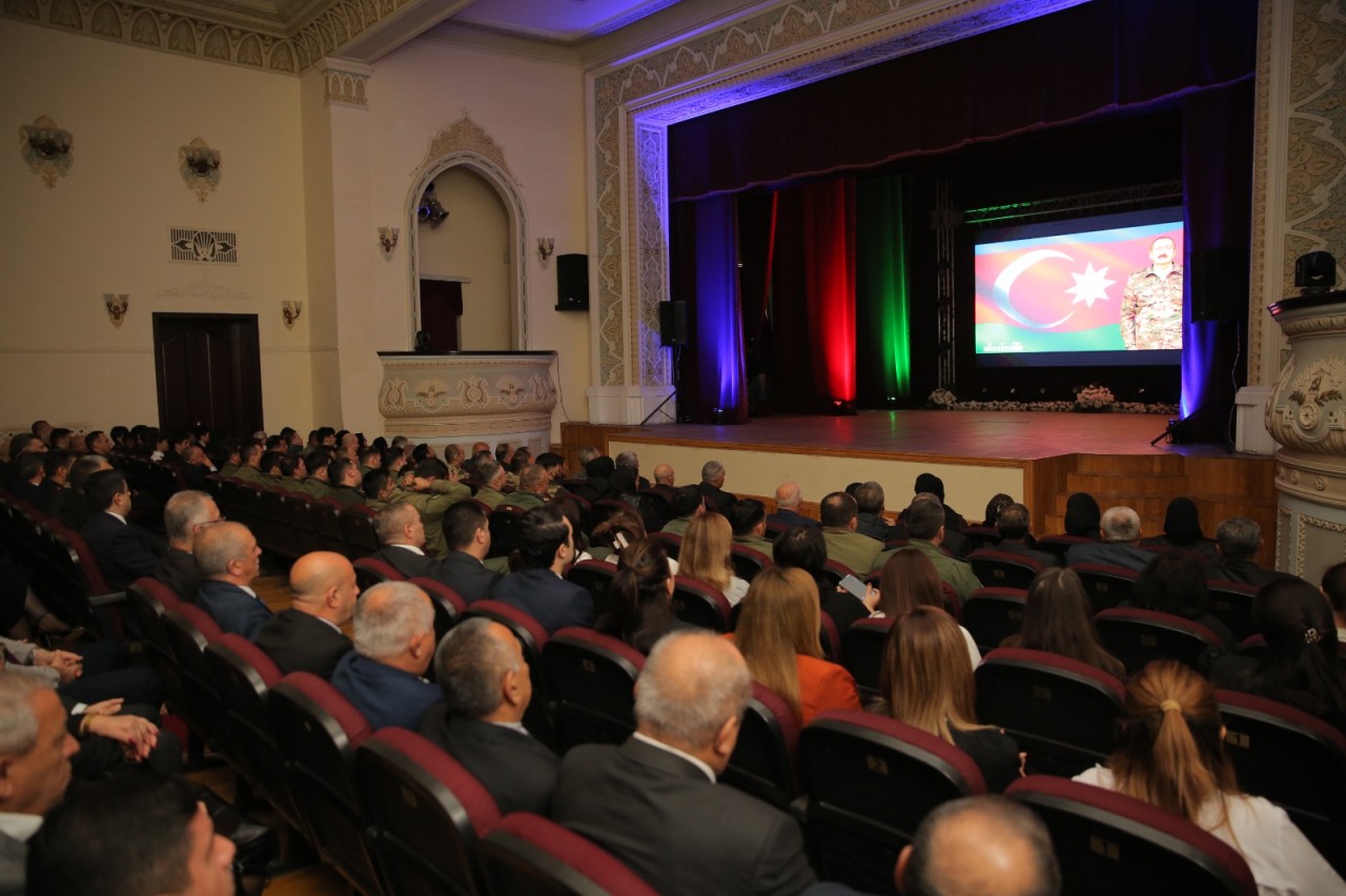 Xəzər rayonunda Zəfər Günü münasibətilə tədbir keçirilib - FOTOLAR